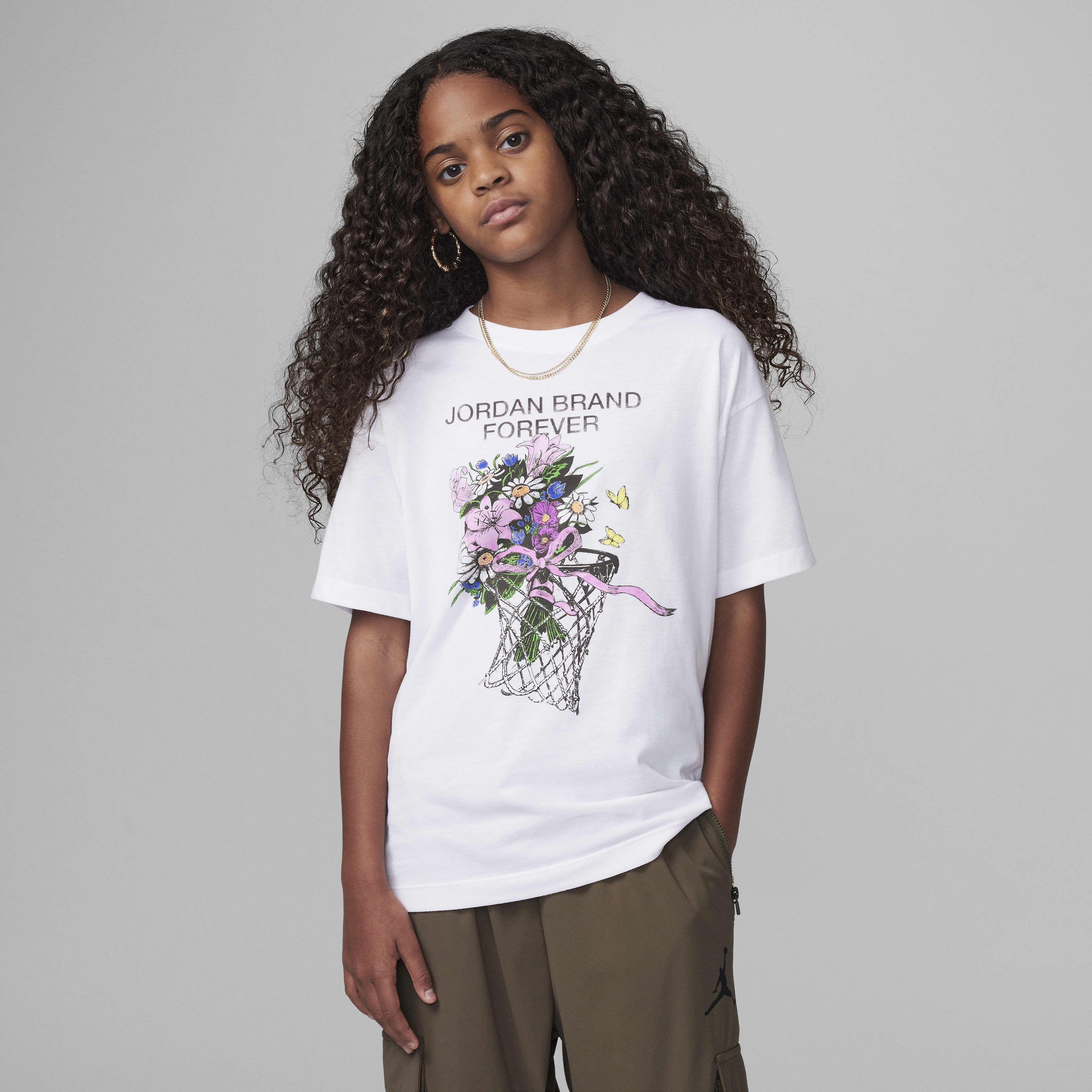 Nike Jordan MJ Brooklyn Older Kids' Collage Printed T-Shirt